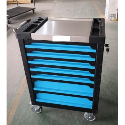 2020 newest  model tool cabinet trolley with steel top ,auto repairing combination hand tools set